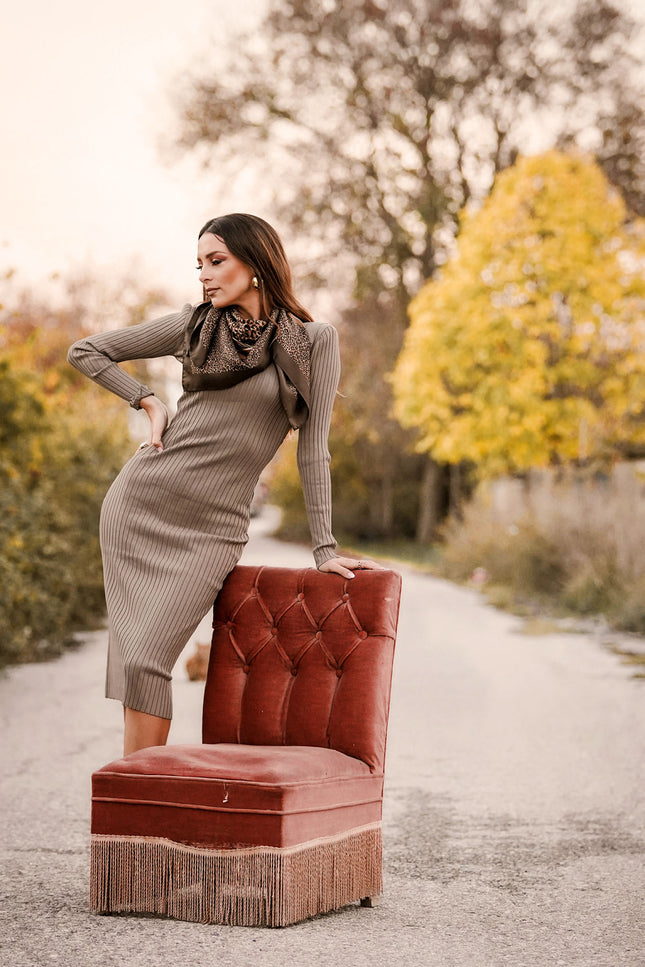 Fetolia | Animal Print – Brown Chocco Scarf