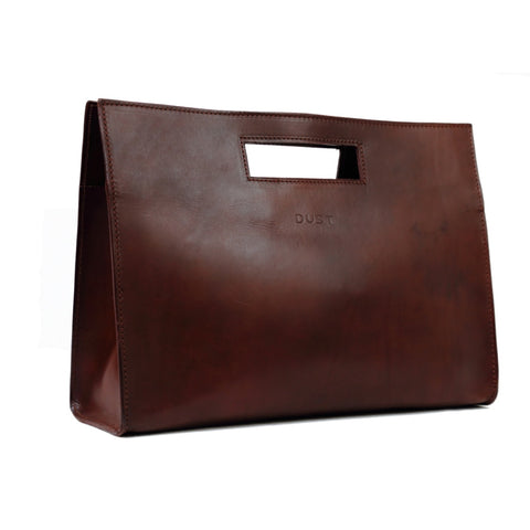 The Dust Company | Leather Tote In Vintage Havana