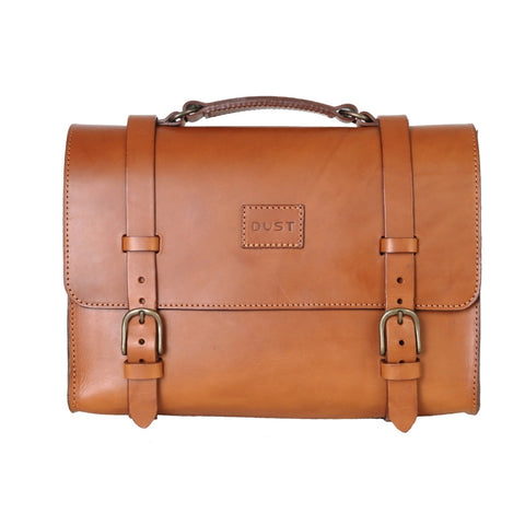 The Dust Company | Leather Briefcase In Vintage Brown