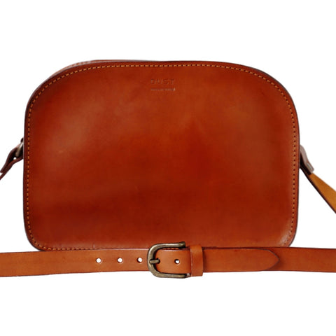 The Dust Company | Leather Crossbody Bag In Cuoio Brown