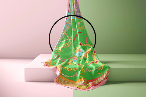 Fetolia | The Four Seasons – Pink Green Scarf