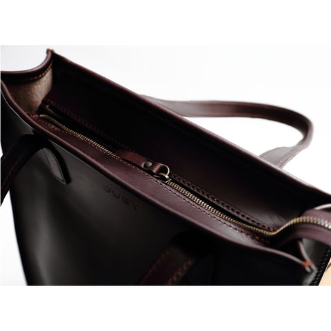 The Dust Company | Leather Tote In Cuoio Havana