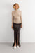 Kolosova | Brown Skirt With A Slit