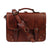 The Dust Company | Leather Briefcase In Cuoio Havana