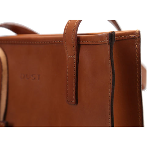 The Dust Company | Leather Tote In Cuoio Brown