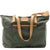 The Dust Company | Mod 230 Fabric Green & Vegetable Tanned Leather Tote