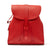 The Dust Company | Leather Backpack Red Tribeca Collection