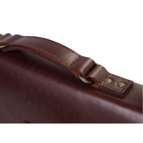 The Dust Company | Leather Briefcase Vintage Havana