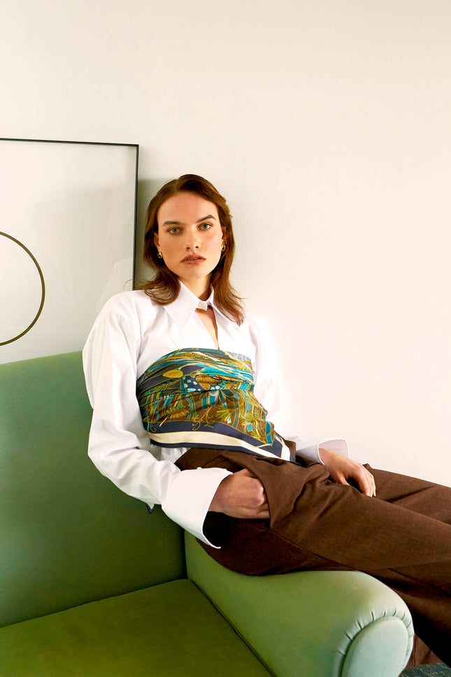 Fetolia | Medusa’s Flower – Turquoise Scarf