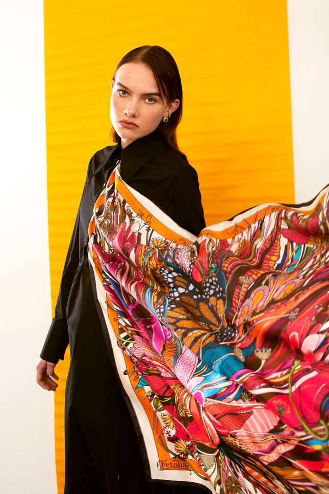 Fetolia | Medusa’s Flower – Orange Scarf