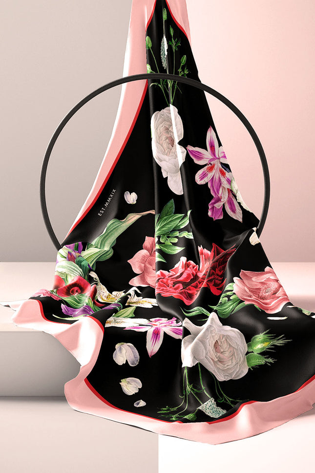 Fetolia | Secret Garden – Black Pink Scarf