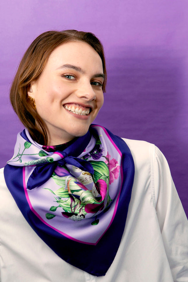 Fetolia | Secret Garden – Blue Pink Scarf