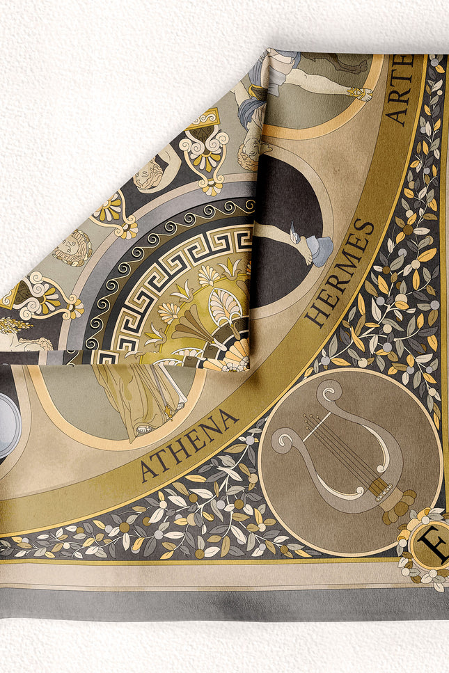 Fetolia | The Olympian Gods – Grey Beige Scarf