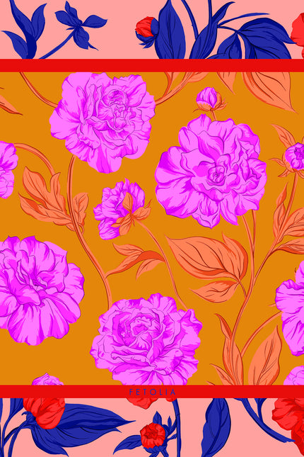 Fetolia | Paeonia Blossoms – Dusty Pink Khaki Scarf