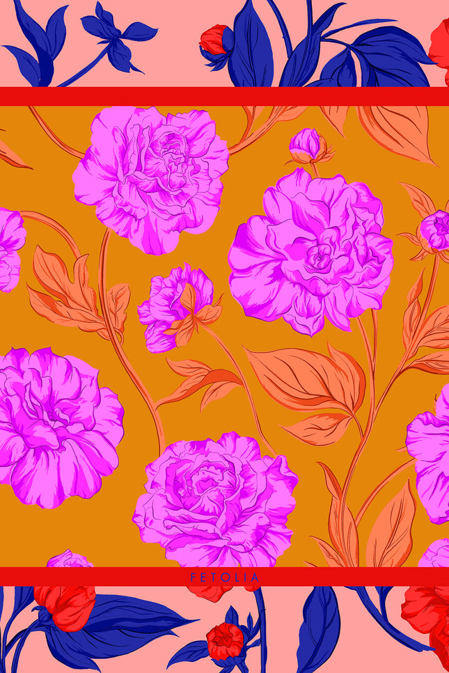 Fetolia | Paeonia Blossoms – Dusty Pink Khaki Scarf