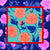 Fetolia | Paeonia Blossoms – Royal Blue Turquoise Scarf