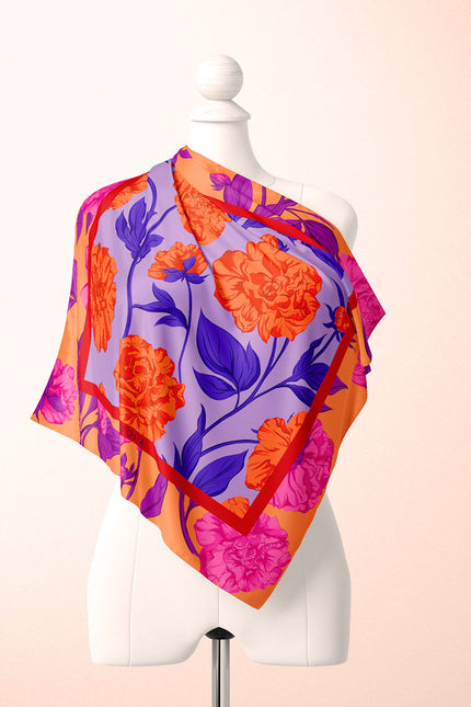 Fetolia | Paeonia Blossoms – Salmon Lilac Scarf
