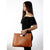 The Dust Company | Leather Tote In Vintage Brown