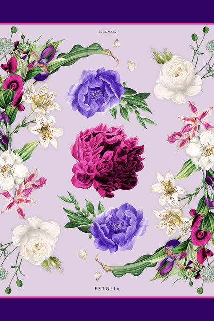 Fetolia | Secret Garden – Blue Pink Scarf