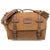 The Dust Company Leather Vintage Messenger In Heritage Brown