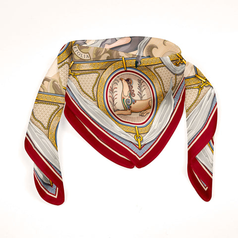 Fetolia | The Abduction of Europa – Bordeaux Beige Scarf