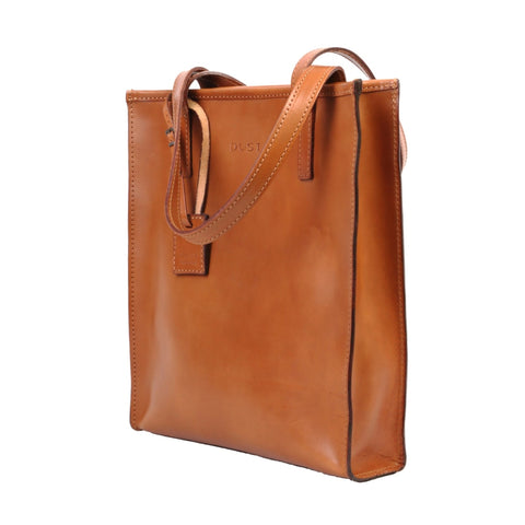 The Dust Company | Leather Tote In Cuoio Brown