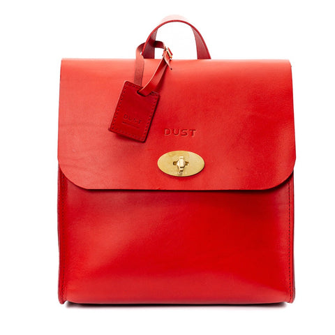 The Dust Company | Leather Backpack Red Artist Collection